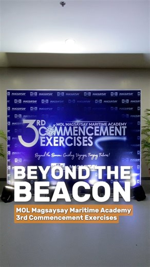 AT A GLANCE: DASMARIÑAS CITY, CAVITE – The MOL Magsaysay Maritime Academy's Class of 2026 is ready to navigate a sustainable future, with 184 graduates joining eco-friendly and technologically advanced vessels. This year's theme, "Beyond the Beacon," highlights MMMA's commitment to guiding the next generation of seafarers. #FASMaritime #SeafaringAndShippingStoriesToldBetter #AtAGlance #MMMA | FAS Maritime