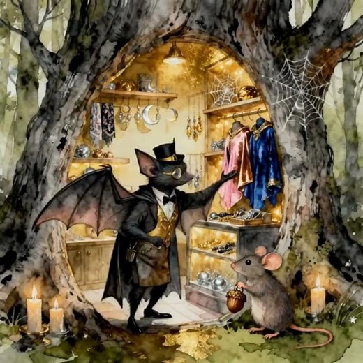 Gothic Cute Halloween Animation | SlothFatale’s Enchanted Night #shortfilm #aiart #cute