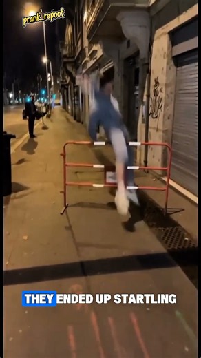 Hilarious Metal Bar Jump Challenge! 🤣 He Ended Up Scaring Himself! 😂 #Shorts #funny