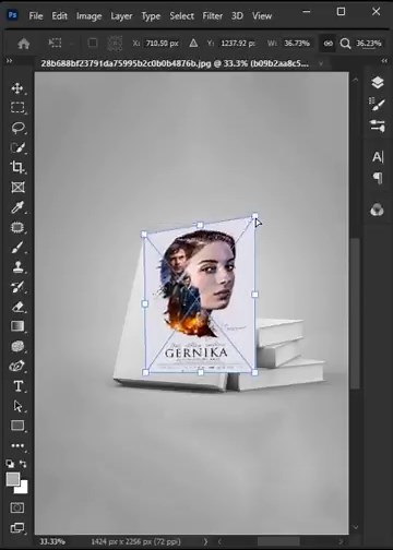 How to Make a Realistic Book Mockup in Photoshop | Easy Tutorial #photoshop #shorts #graphicdesign