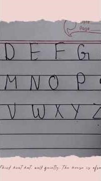 alphabets for LKG UKG