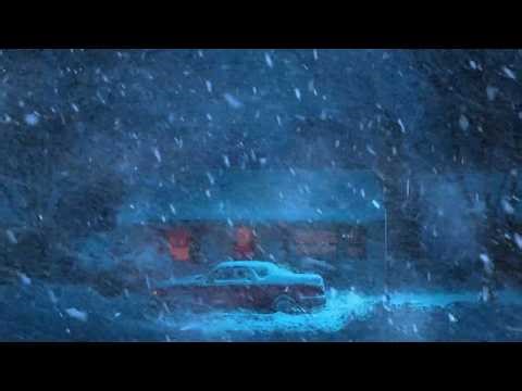 ASMR Winter Storm Sounds🌨️Howling Wind Sounds & Snowfall | Sounds Ambience for Studying, Deep Sleep