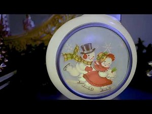 Mr. Christmas Set of 2 12 LED Blow Mold Ornaments