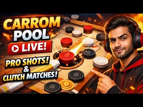 🔴 Carrom Pool Live Gameplay | Pro Shots & Clutch Matches 😎🔥#carrompool #carrompoollive #carrompoo
