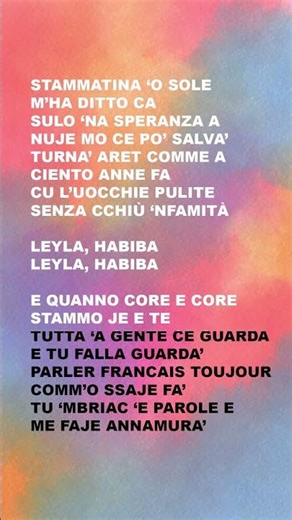 FRANCO RICCIARDI - Leyla (Testo/Lyrics)