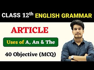 Article Class 12 Objective Questions | English Grammar Class 12 Objective mcq | Education Baba