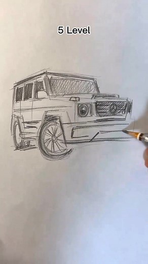 How to Draw Mercedes G63 Wagon - Art Process