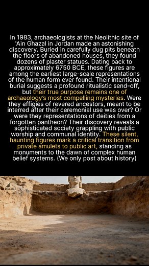 14K views · 119 reactions | These 9,000-year-old statues from Jordan are among the oldest human sculptures ever found. #archaeology #ancienthistory #historyfacts #discovery | Revealed | Facebook