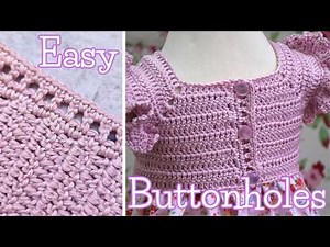 Easy Crochet Button Band with Buttonholes – Beginner Friendly