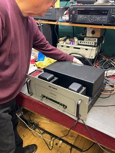 Monster Audio Research mono block on the bench. # #vintage #workvibes #Audiophile #hifi #audiophiles #lostart #tube | The Vintage Audio Shop