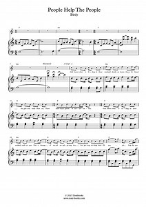 People Help The People (Intermediate level) (Birdy) - Spartito per Pianoforte