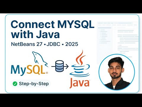 Java Database Connectivity in NetBeans 27 with MySQL 8.0.43 | JDBC Full Setup (2025 Tutorial)