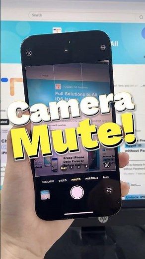 📱🔇How to Mute iPhone Camera Sound #turnoffcamerasound #mutecamerasound