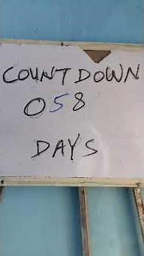 58 days countdown. Ready or ? #countdown