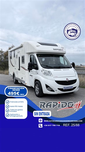 Autocaravanas Sierra Nevada on Instagram: "PERFILADA RAPIDO 791FF Autocaravanas Sierra Nevada empresa con más de 20 años de experiencia en el sector de venta de ocasión os ofrece esta magnífica casa rodante.🗣️👉 Para más información o precio 💵 consulté en nuestra página web www.autocaravanassierranevada.com ➡️🌐💻 o haga click👉🖱️ en nuestro enlace ⬇️👇 https://autocaravanassierranevada.com/listings/rapido-791ff-3/ ¿Quieres pagar a plazos? Llama y te informamos sin compromiso 📞617 79 57 19 �