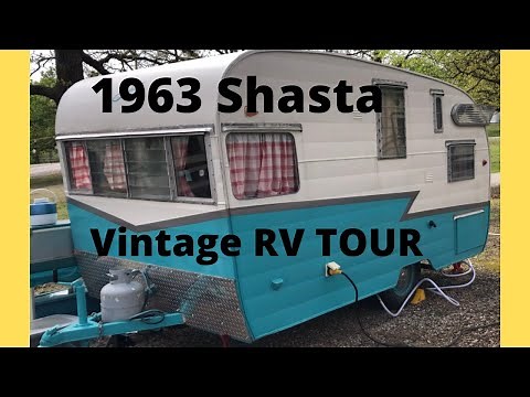 Ep. 44 1963 Shasta vintage camper tour. Retro travel trailer walk around. Classic RV