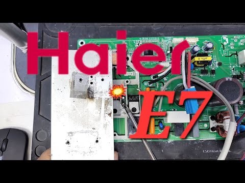 ​Haier DC Inverter AC Outdoor PCB E7 Error Code | Shunt Resistance Burn Problem Solved