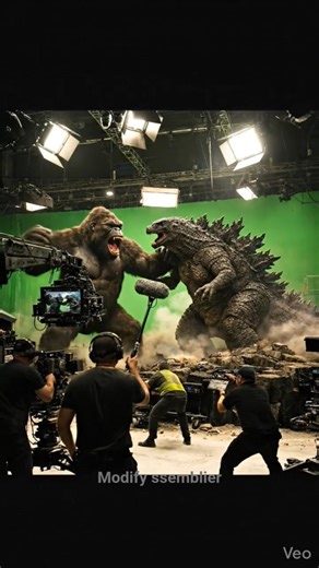 King Kong vs Godzilla 🔥 Live Fight Shooting Scene #viral #trending #assembly #kingkong #shorts