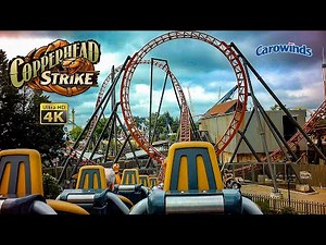 2023 Copperhead Strike Roller Coaster On Ride 4K POV Carowinds