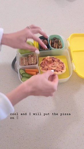 Homemade Kids Lunch Box Hack with Pizza and Healthy Snacks