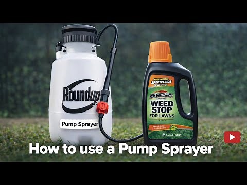 How to use Spectracide Weed Stop and How to use a pump sprayer