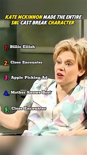 Kate McKinnon made the entire SNL cast break character.#snl #youtube