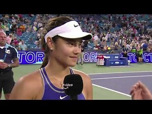 Emma Raducanu vs Serena Williams Emma serving for the match + post match interviews and highlights