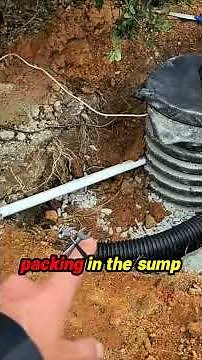 Connecting downspout to a deep sump!