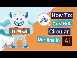 How to Create a Circular Die-Line in Adobe Illustrator #customstickers #