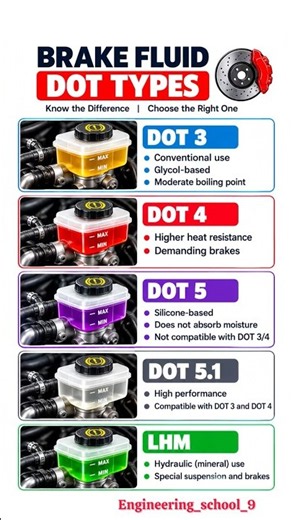 Brake Fluid Types Explained! DOT 3 vs DOT 4 vs DOT 5 vs DOT 5.1 🔥🚗