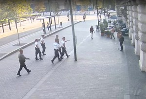 VIDEO: Man waves gas pistol at Hungarian Parliament, fails to impress passers-by