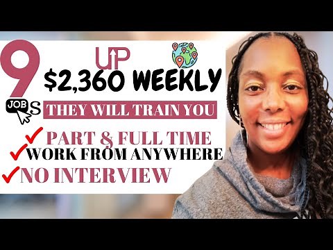 Top 9 Work from Anywhere Remote Jobs Hiring Now! Up To $2360 Weekly