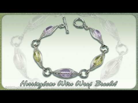 Herringbone Wire Wrap Bracelet Tutorial!