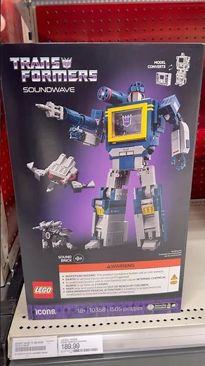 LEGO Icons Transformers Soundwave Model Kit 10358 #transformers #soundwave #legos