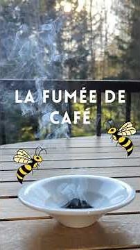 Burn coffee grounds to combat wasps
