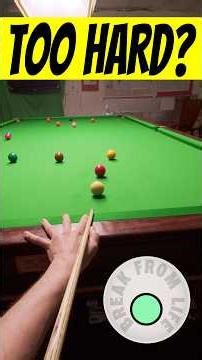 Snooker Practice Break Too Hard? 😮 GoPro Headcam POV