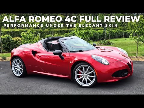 Alfa Romeo 4C Spider Full Review and Ownership Experience - Fun and Fast Italian Convertible #alfa