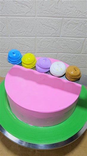 Pink Strawberry Rainbow Cake Design #cake #cakedesign #rainbow #viralvideo #youtubeshorts