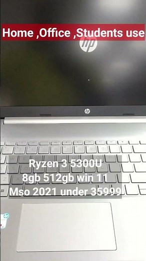 Hp 15s eq2212au | best budget laptop for Students Home Office use | amd ryzen 3 5300U | hp 15s