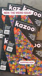 ✨NEW✨The Weird Issue from @kazoomagazine including a special feature with 50 Wonderful & Wacky Things to Do, Make, & Know. Plus stories, art, activities, & more. To get this issue, subscribe now. #kazoomagazine | KAZOO magazine