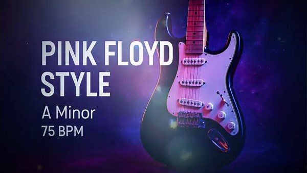 Pink Floyd Style Backing Track A Minor 75BPM | Intermediate Guitar Practice