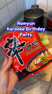 Ramyun and Karaoke Birthday Party 🇩🇪❤️🇵🇭 Follow Bohol Girl ❤️ #karaoke #birthday | Bohol Girl