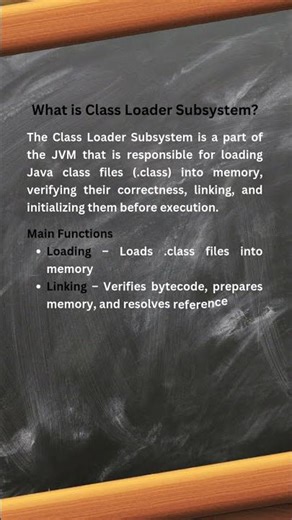 What is Class Loader Subsystem