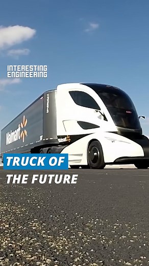 This tractor has advanced aerodynamics and is powered by a prototype advanced turbine-powered hybrid powertrain. | Interesting Engineering