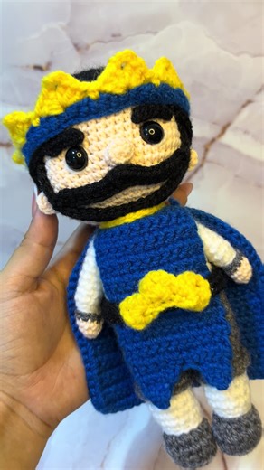 Rey clash Royale 👑💙 #clashroyale #rey #novio #amigurumi #crochet