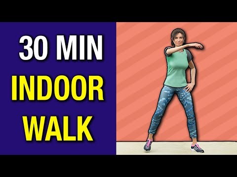 30-Min Indoor Walk: Burn Fat & Sculpt Abs At Home