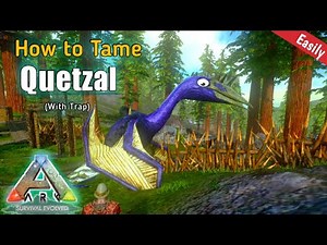 How to Tame a Quetzal Solo with Taming Trap - ARK: Survival Evolved Mobile | Ark Beginners Guide
