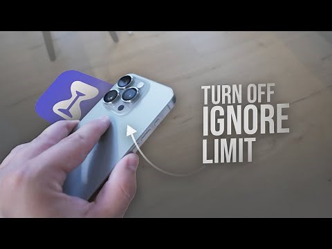 How to Turn Off Ignore Limit on iPhone (tutorial)