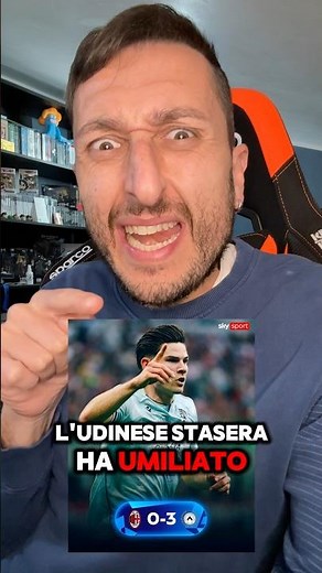 🤯 Milan-Udinese 0-3: HUMBLED‼️ #milan #udinese #serieA #football #gabboman