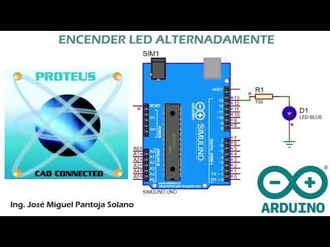 SIMULACIÓN 1.1 ARDUINO-PROTEUS Encender LED Automáticamente